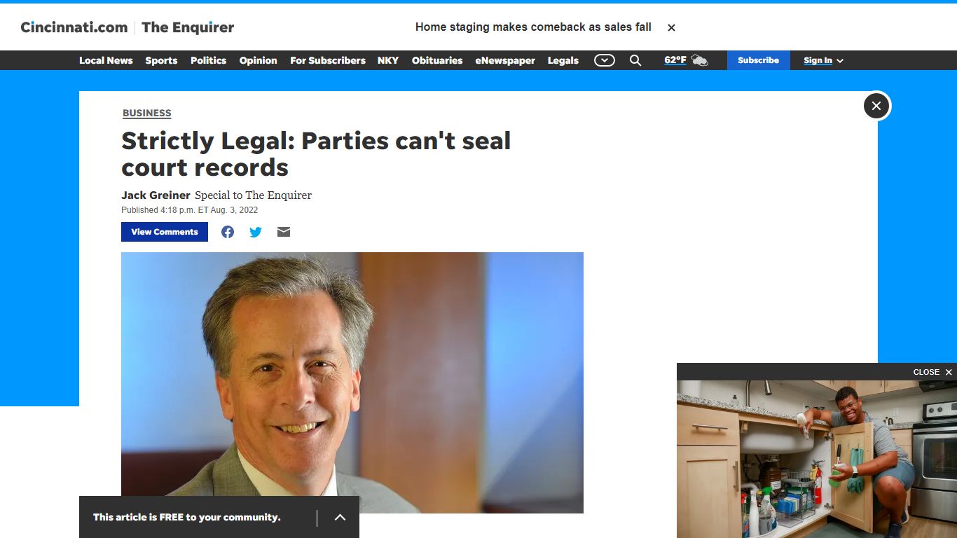 Parties can't seal court records - cincinnati.com