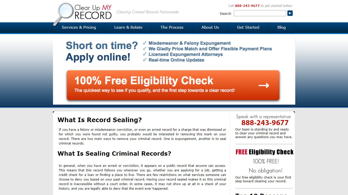 What Is Record Sealing? - ClearUpMyRecord.com